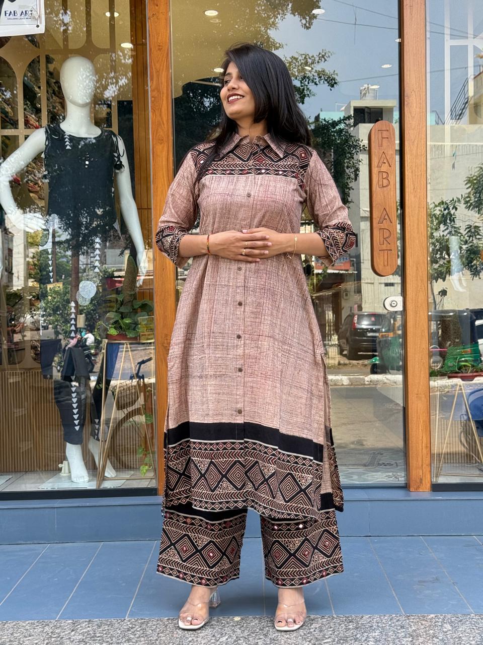 Pure Agrakh Dress: 0078