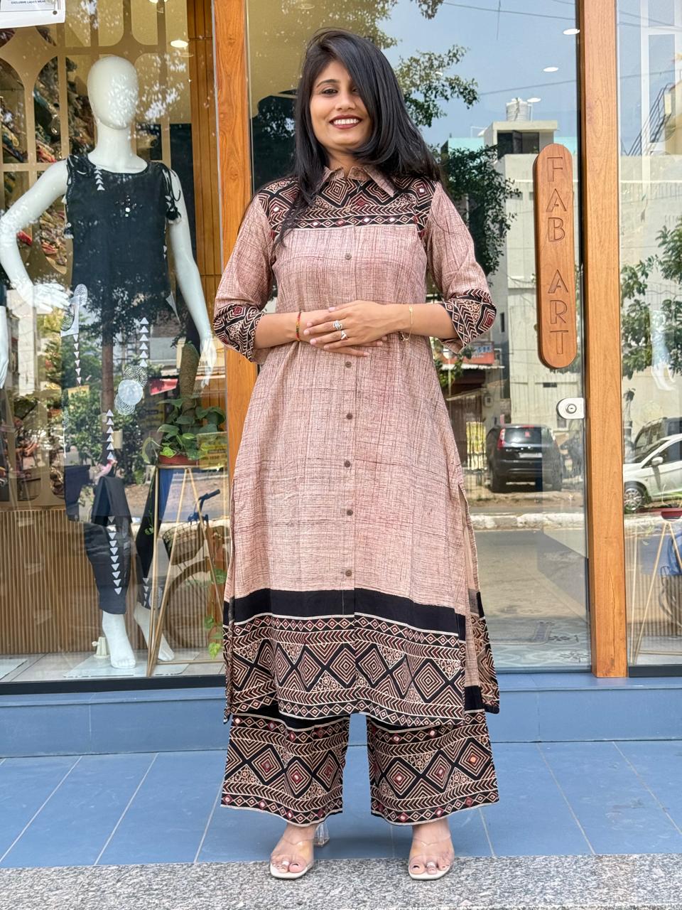 Pure Agrakh Dress: 0078