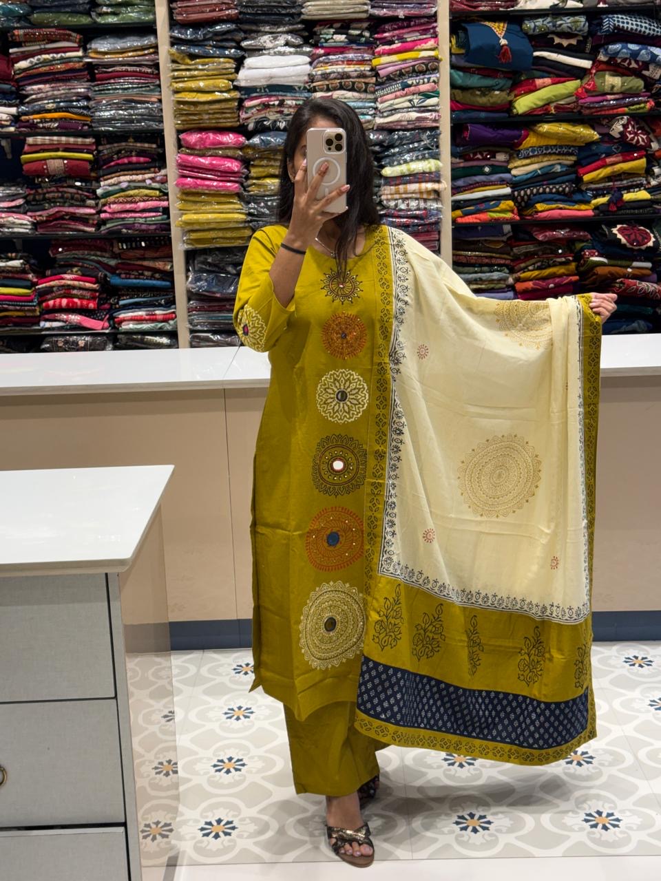 Gamti Block Print Suit: 236