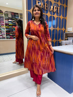 Ikkat Designer Two-Set: 196