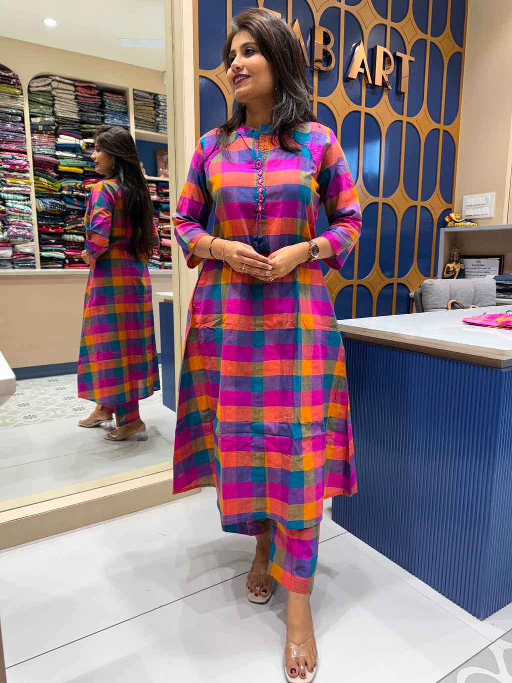 Madras Checks Handloom Pair: 223