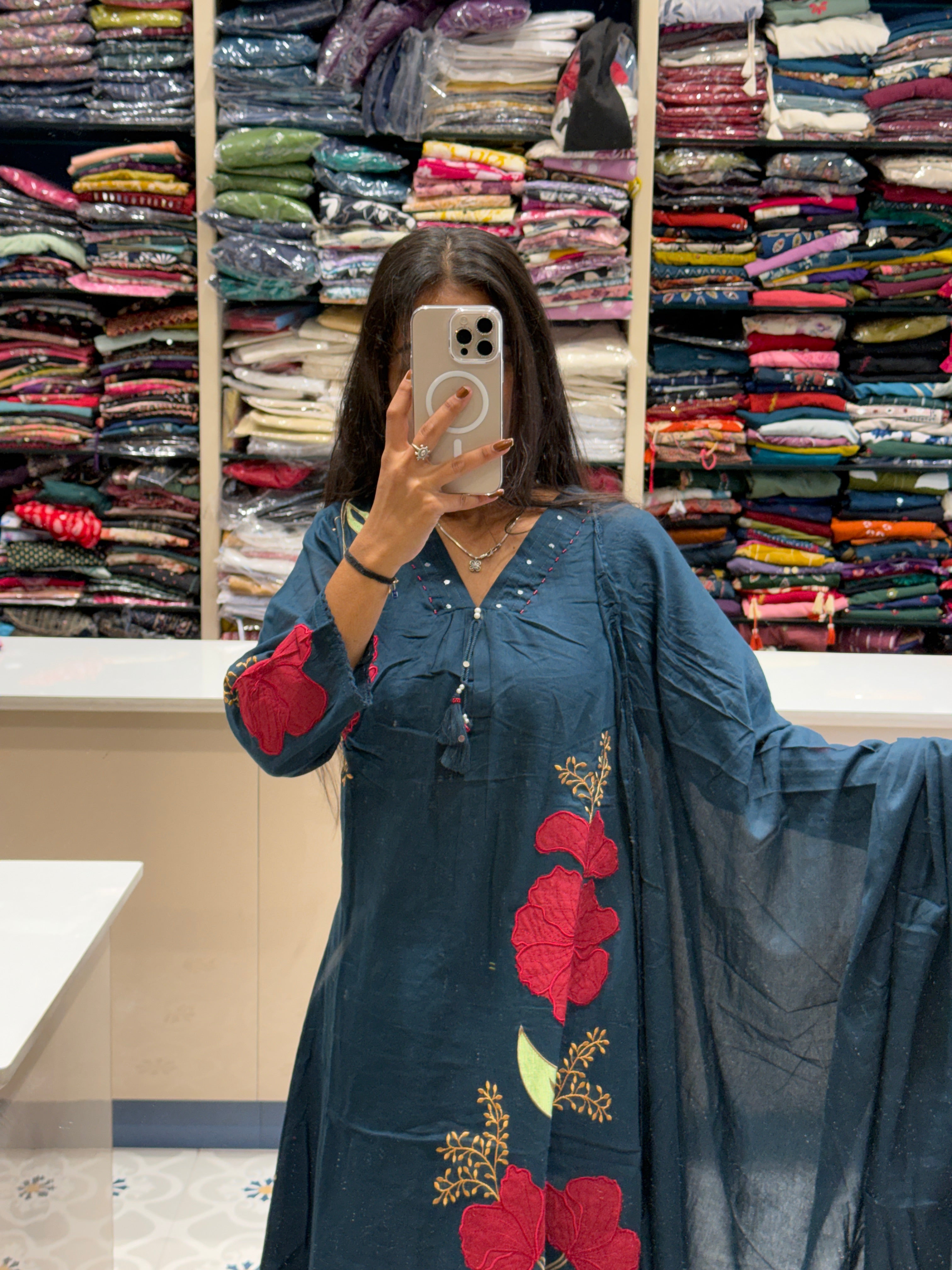 Mall Cotton Flower Dress: 0103