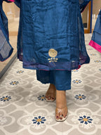Blue Mul Chanderi: 265