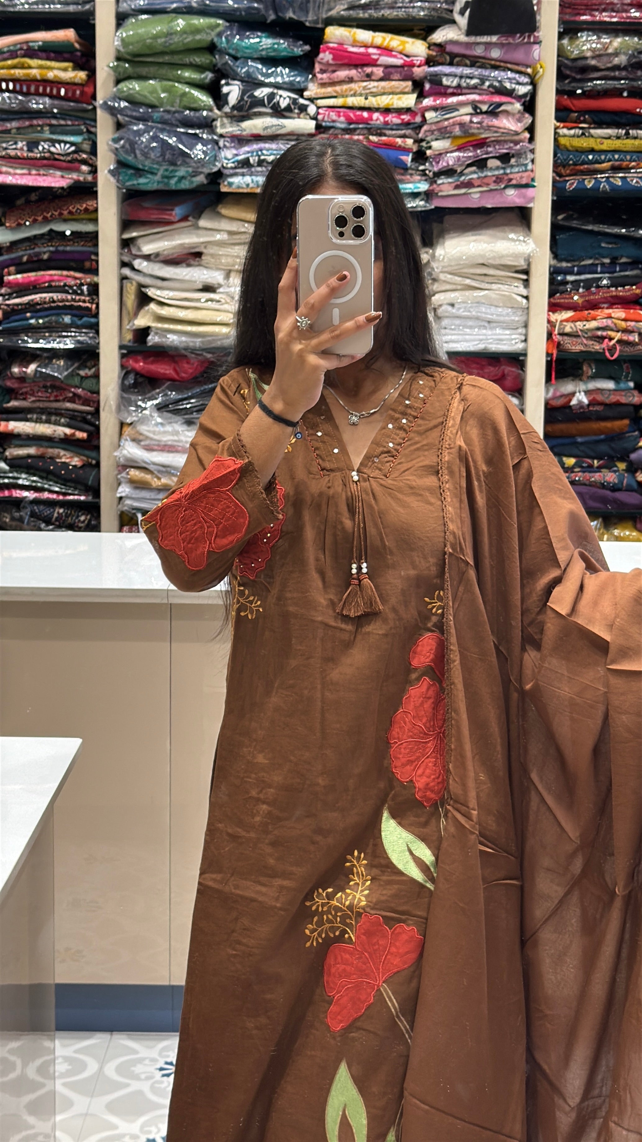 Mall Cotton Flower Dress: 0103