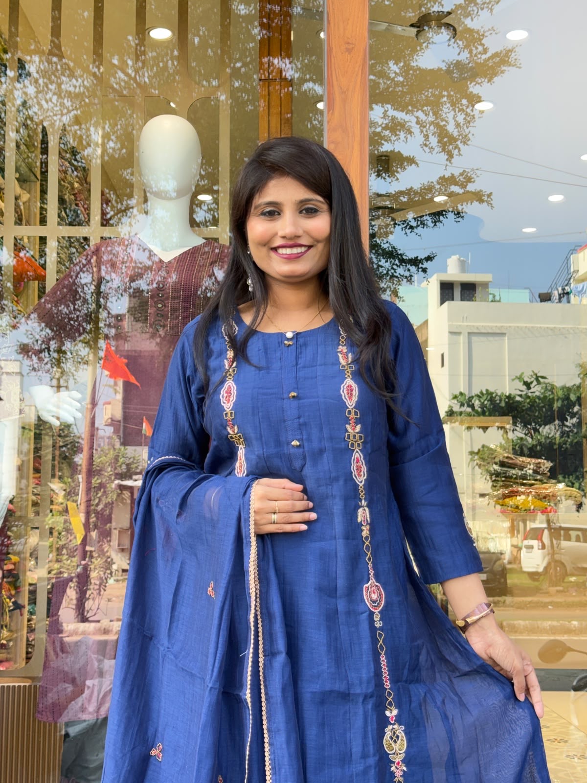 Blush Best Mul Chanderi: 439