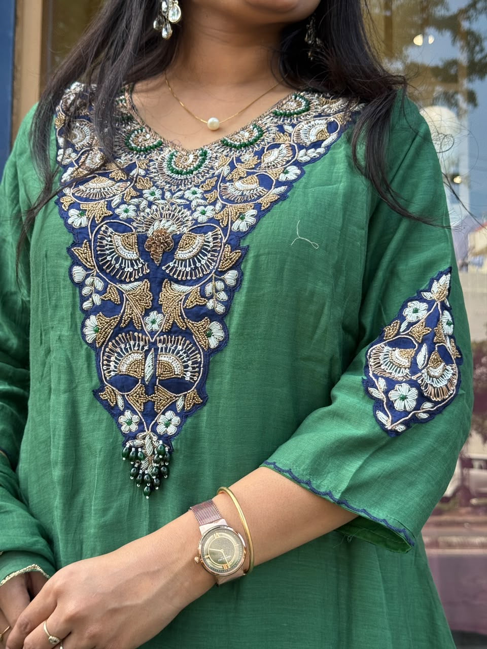 Kelly Mul Chanderi Suit: 372