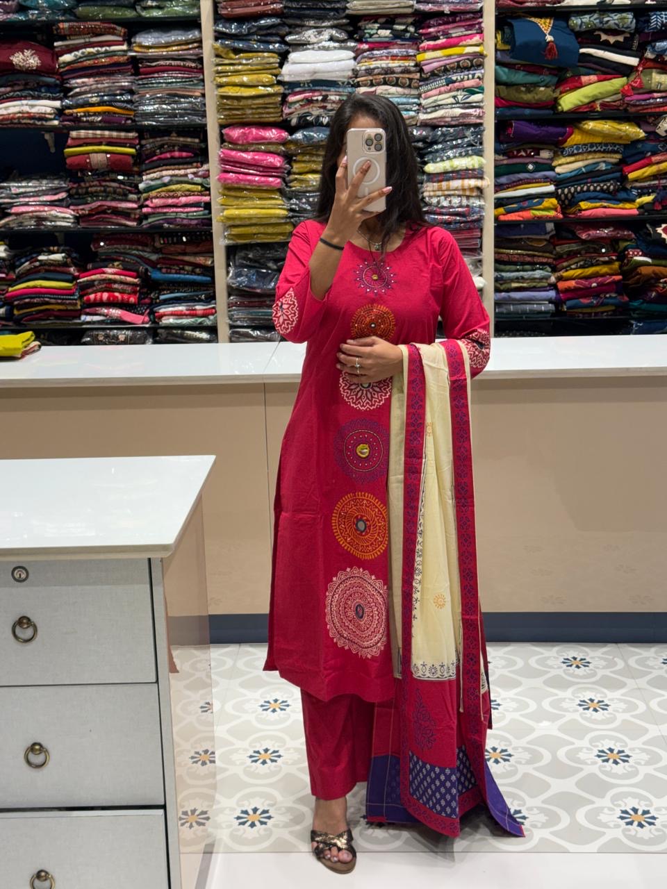 Gamti Block Print Suit: 236
