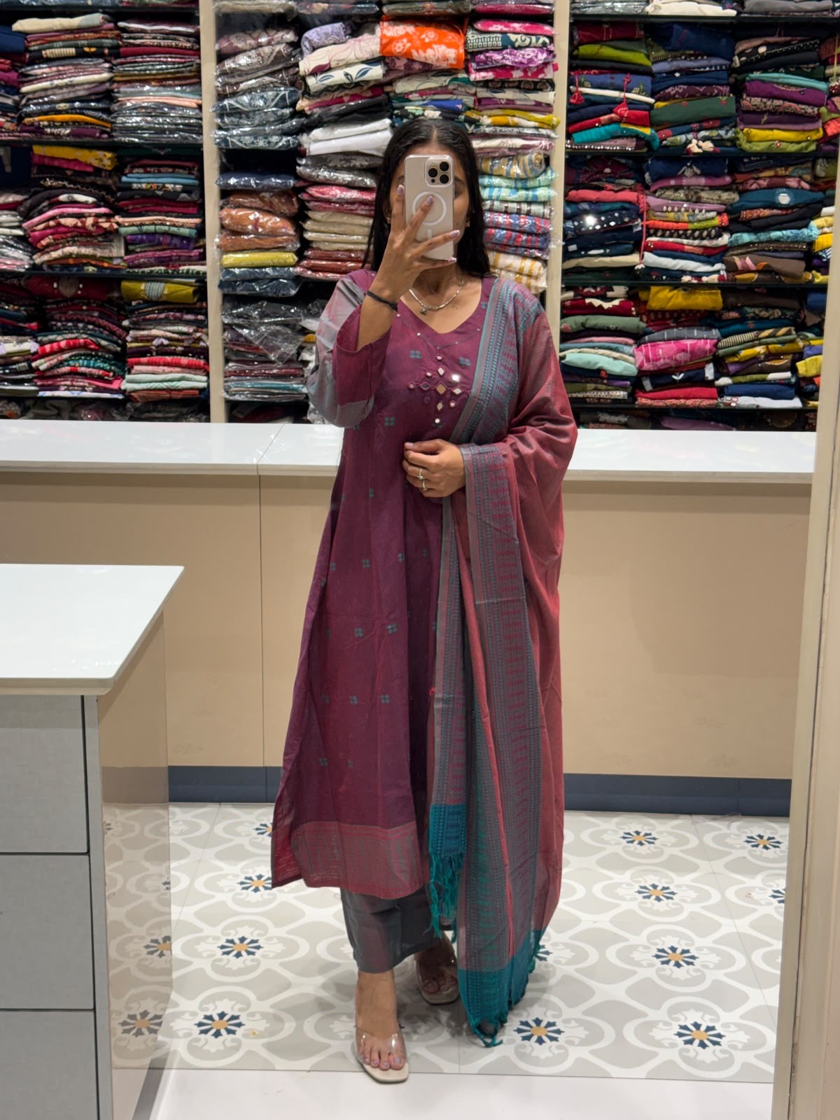 Savstika Duppata Dress: 207