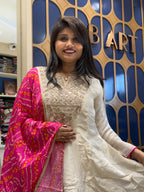 Bandhani Duppata Dress: 412
