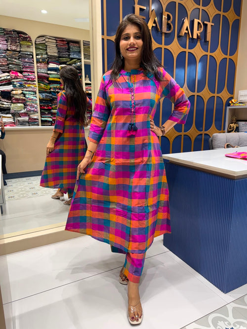 Madras Checks Handloom Pair: 223