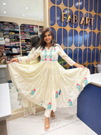 Mul Mul Cotton Anarkali: 275