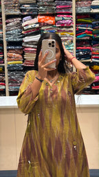 Ikkat Designer Two-Set: 196