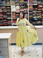 Mul Mul Cotton Anarkali: 275