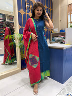 Super Hit Jamdani Dress: 0098