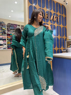 Parvati Mul Chanderi Dress: 316
