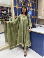 Cotton Anarkali Dress: 0085