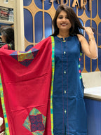 Super Hit Jamdani Dress: 0098