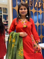 Pocket Work Duppata Beautiful Dress: 228