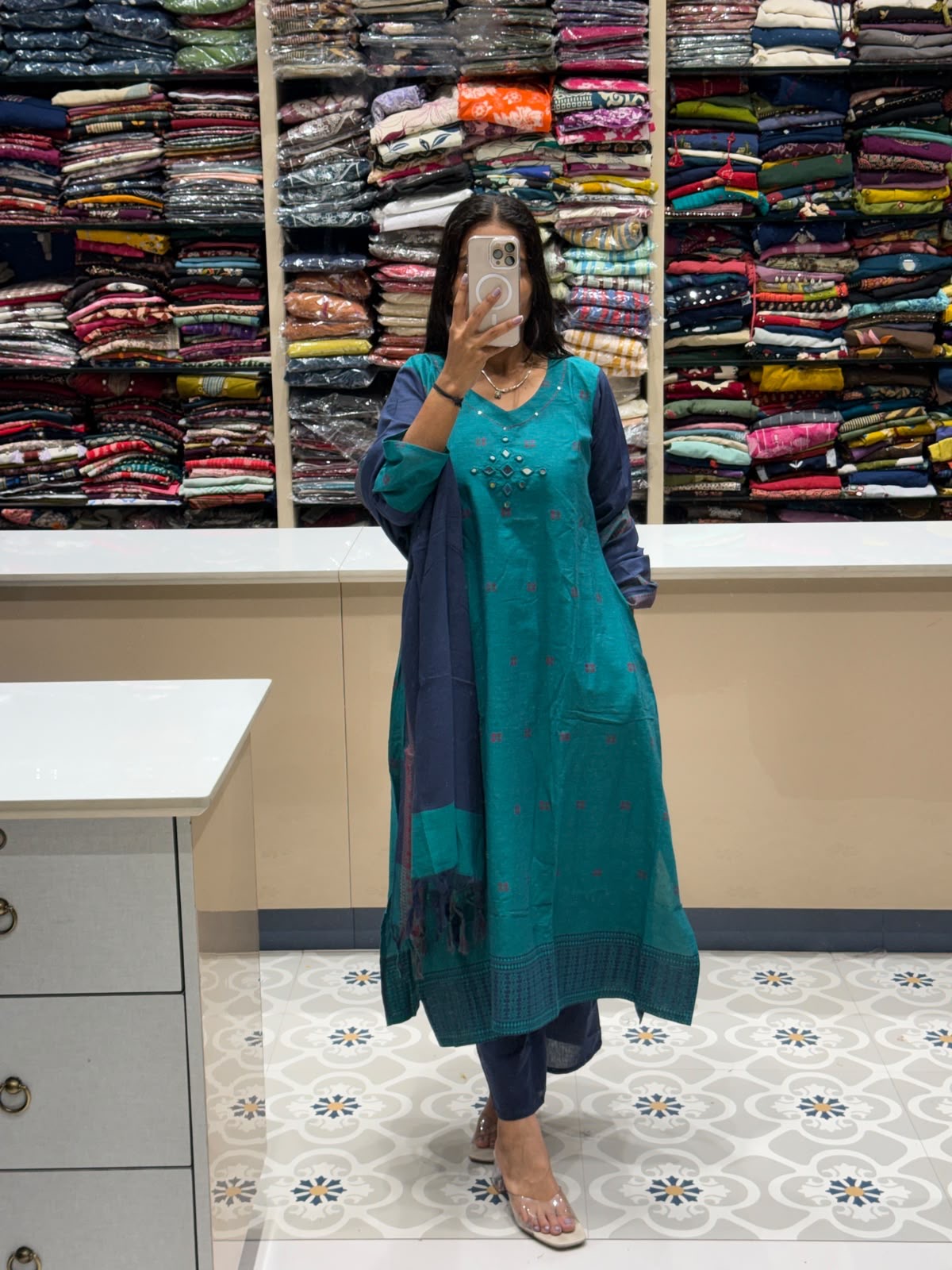Savstika Duppata Dress: 207