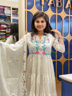 Mul Mul Cotton Anarkali: 275