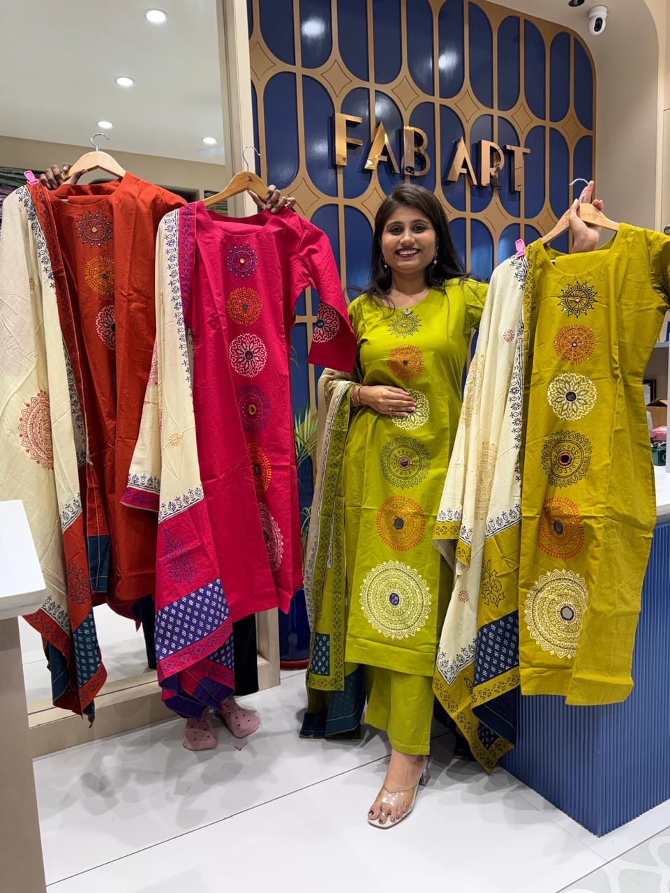 Gamti Block Print Suit: 236