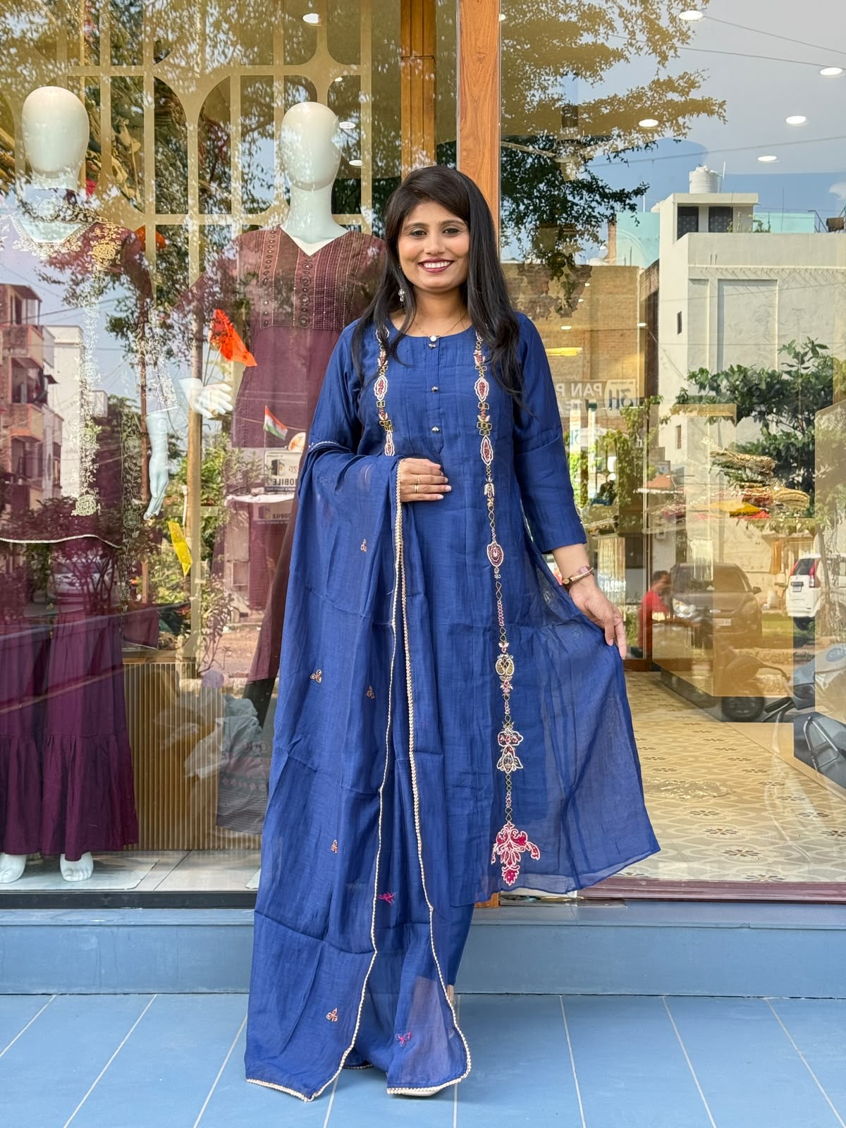 Blush Best Mul Chanderi: 439