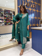 Parvati Mul Chanderi Dress: 316