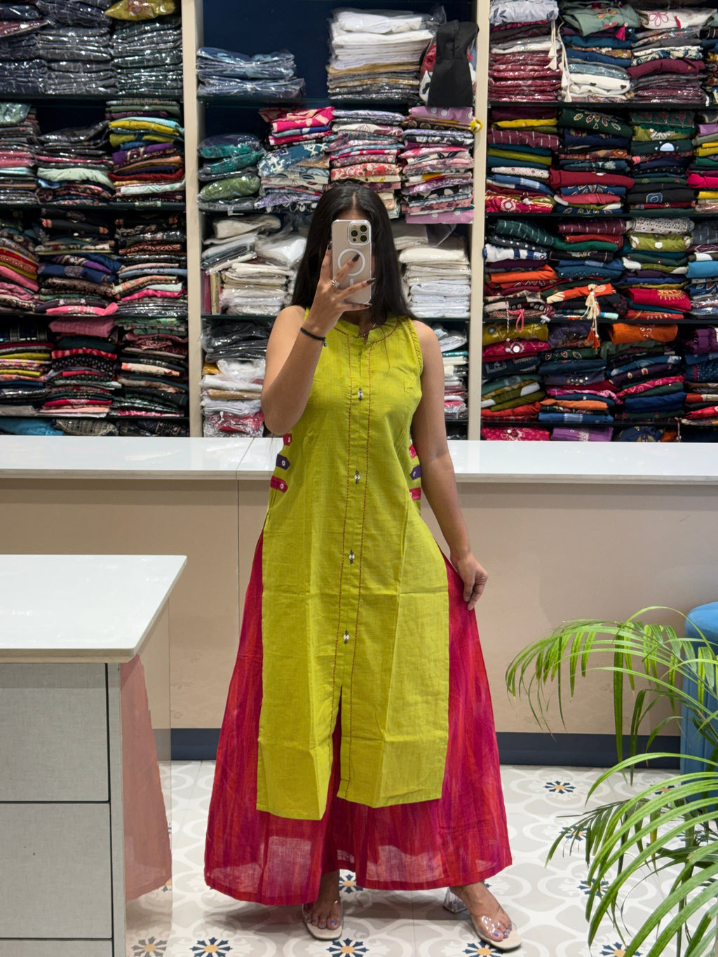 Super Hit Jamdani Dress: 0098