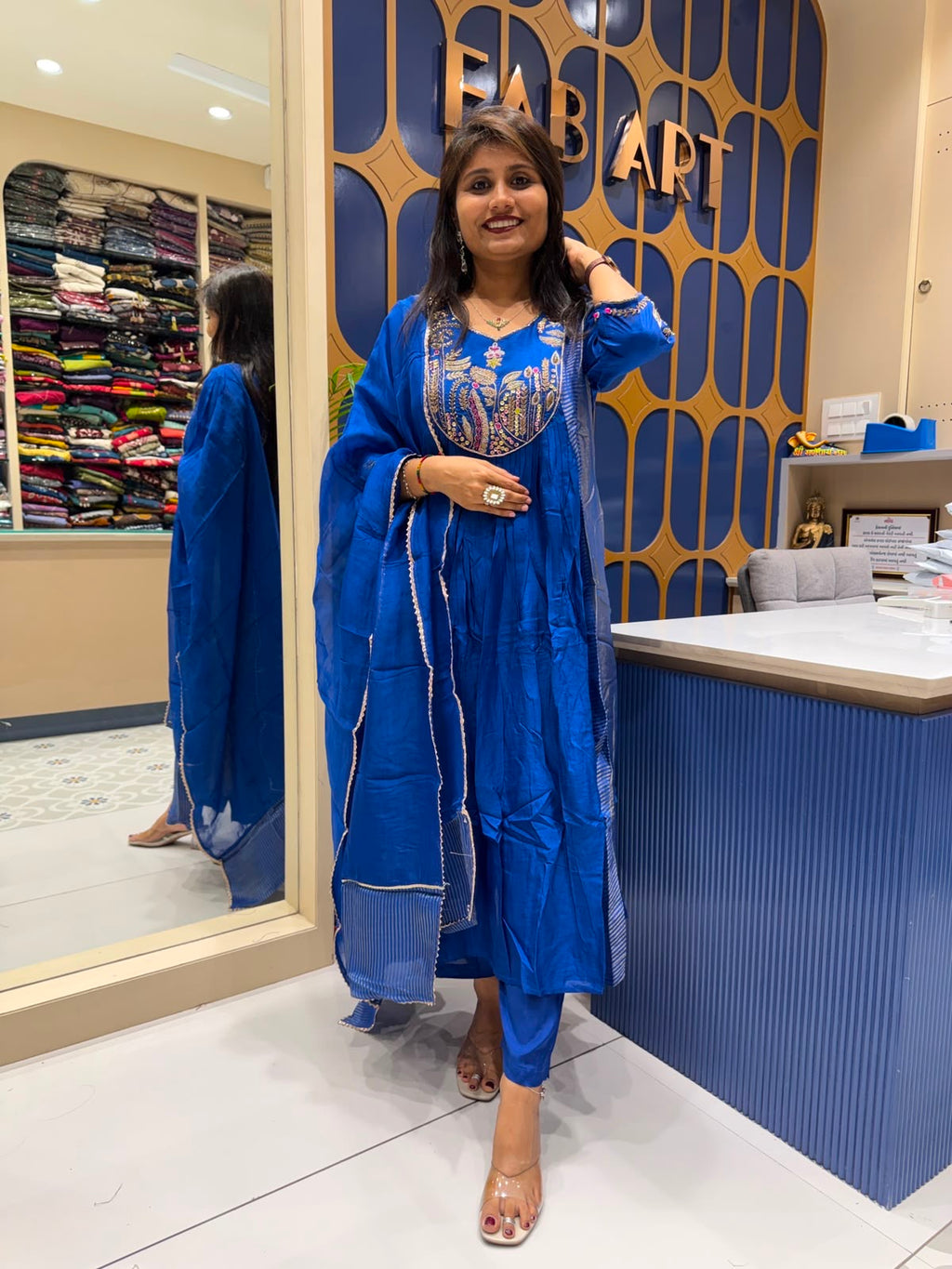 Electrical Blue Dress: 191