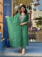 Kelly Mul Chanderi Suit: 372