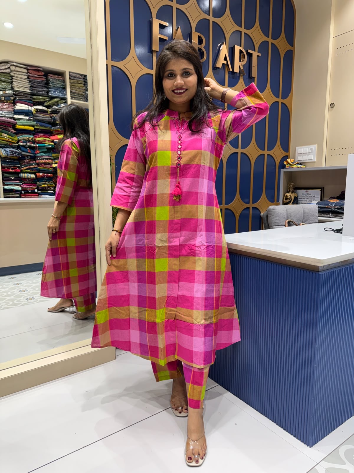 Madras Checks Handloom Pair: 223