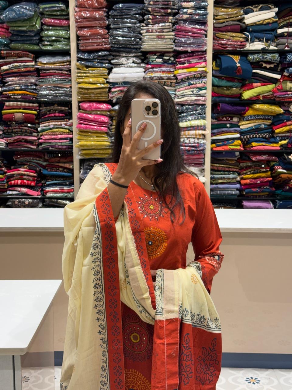Gamti Block Print Suit: 236