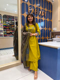 Contrast Duppata Dress: 226
