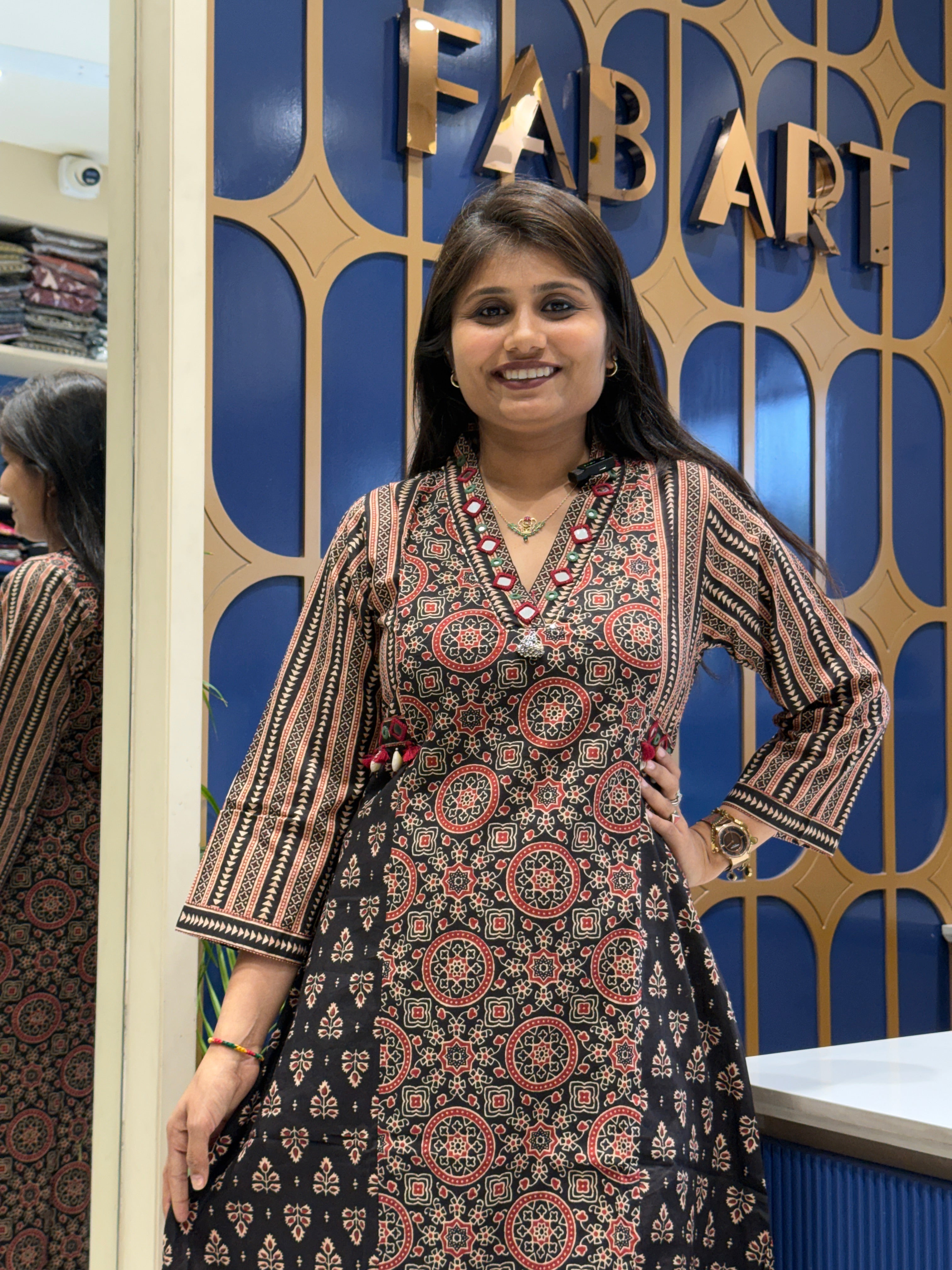 Ajarakh Designer Two-Piece: 166