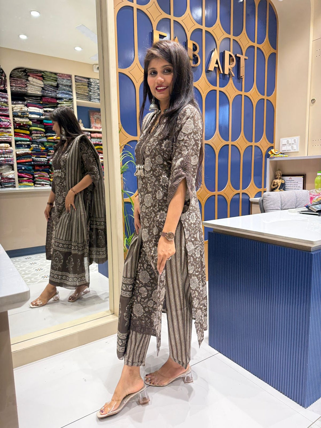 Jaipur Flower Duppta Dress :274