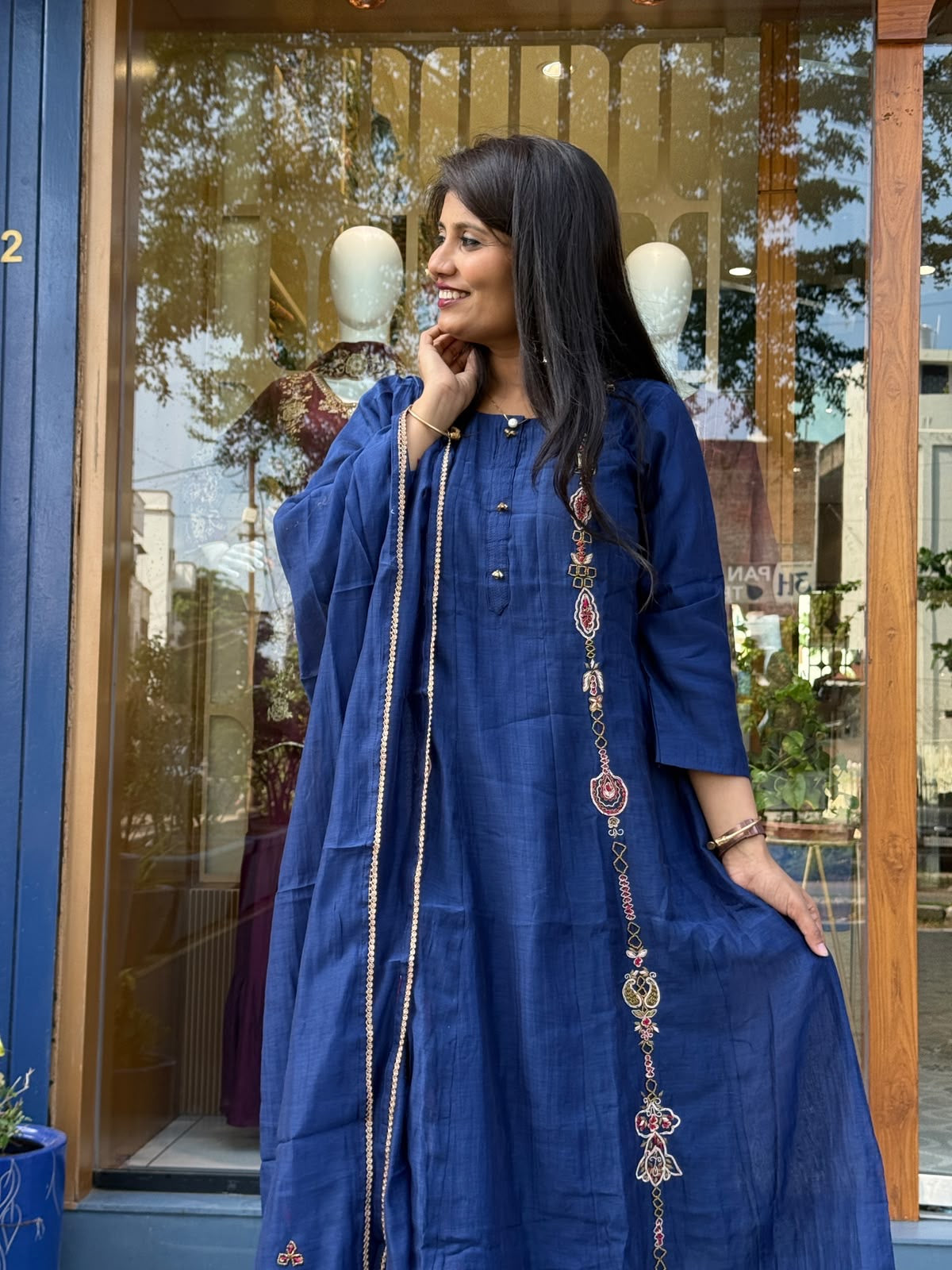 Blush Best Mul Chanderi: 439