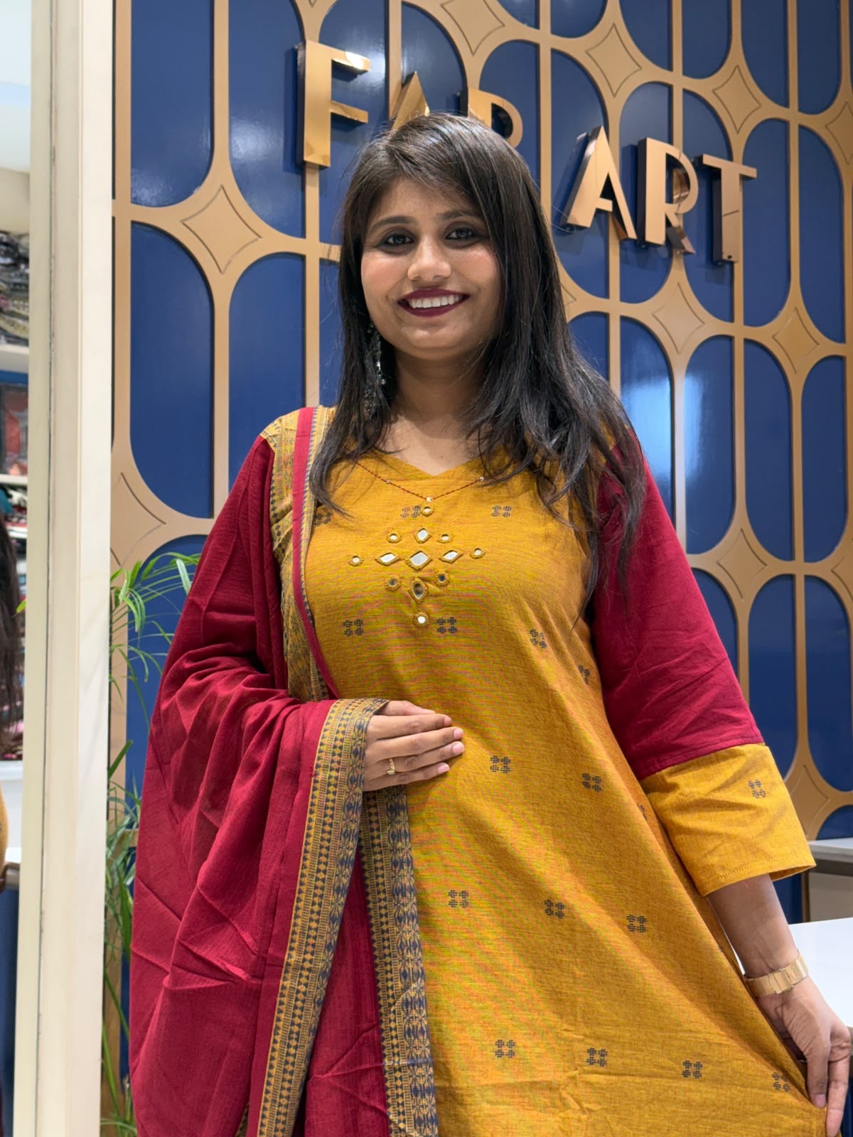 Savstika Duppata Dress: 207