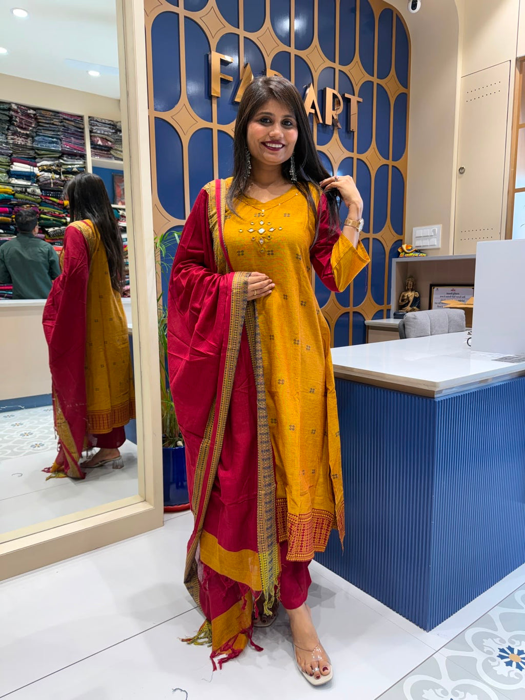 Savstika Duppata Dress: 207