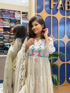 Mul Mul Cotton Anarkali: 275