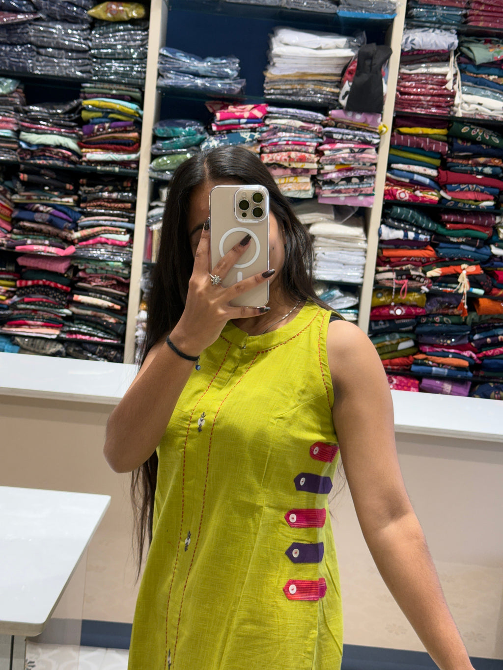 Super Hit Jamdani Dress: 0098