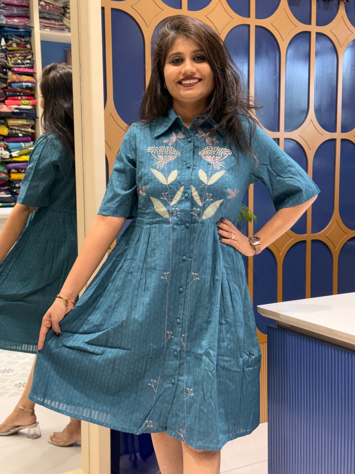 Midi Frock Dress: 184