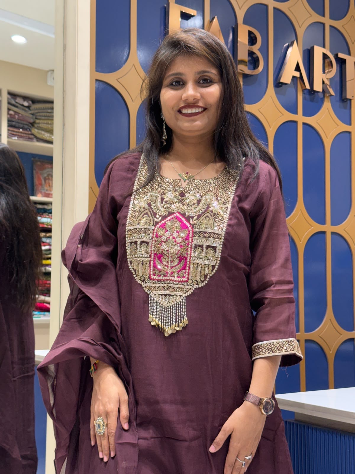 Radhika Pure Banarasi Mul Chanderi: 180