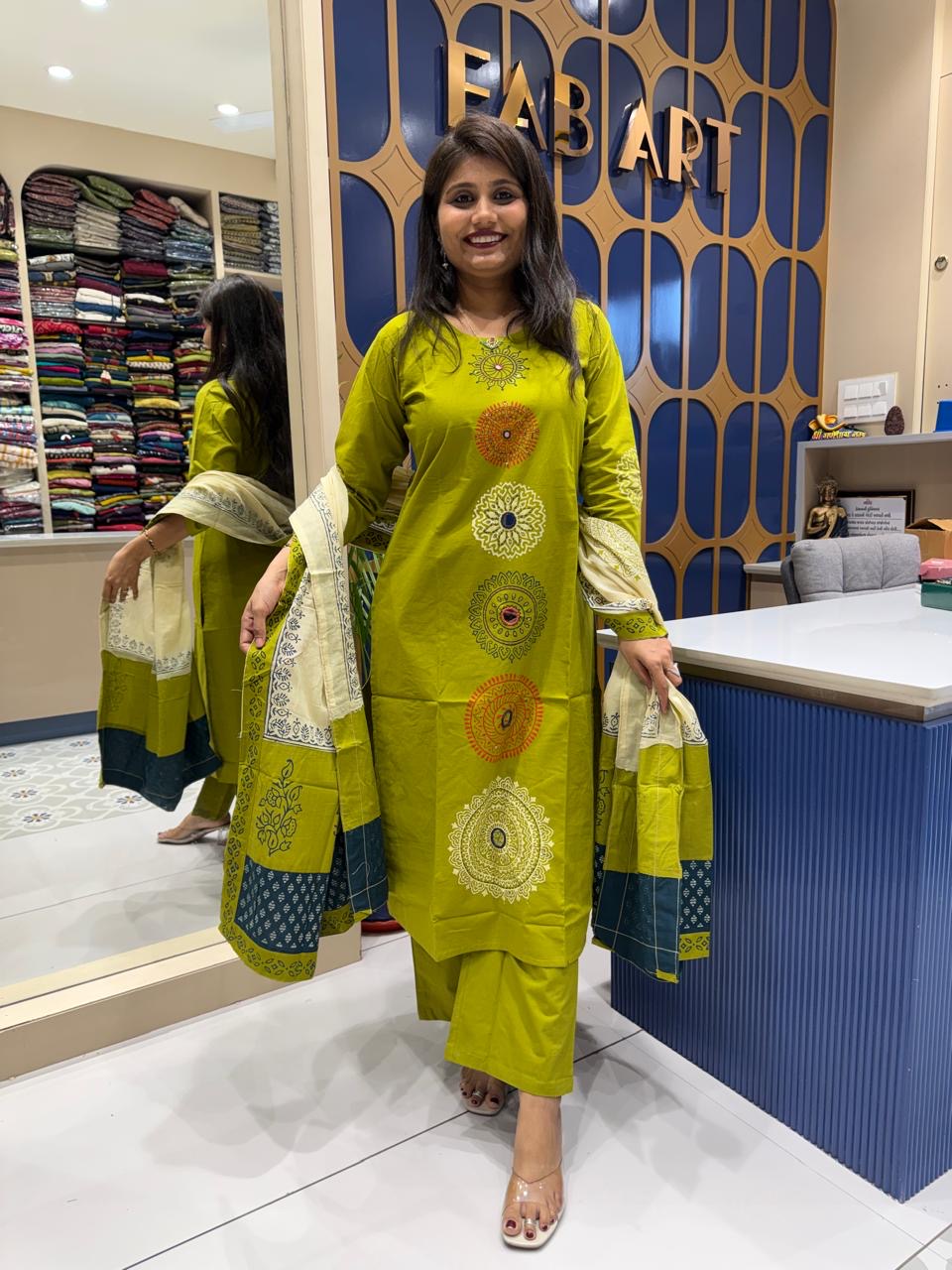 Gamti Block Print Suit: 236