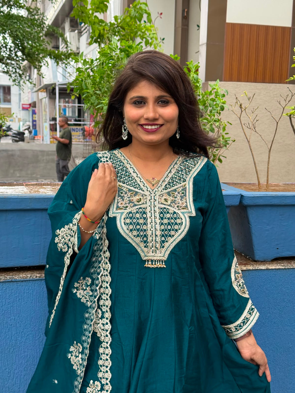 Pashmina Anarkali Dress: 223