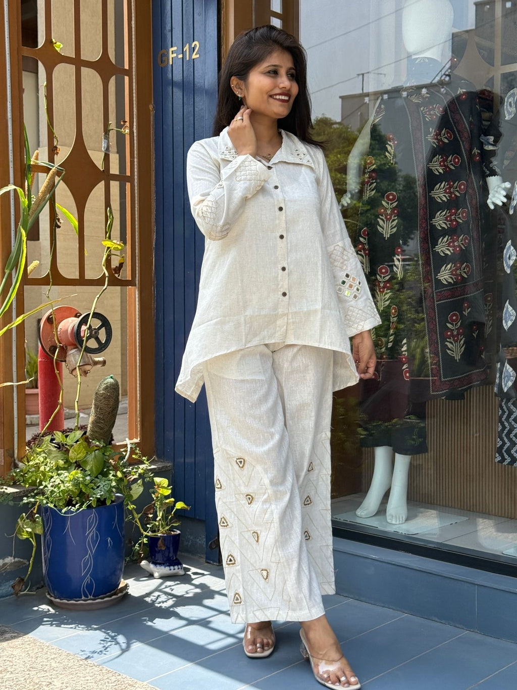 White Style Co-ord Set: 277