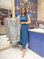 Kalamkari Silk Duppata: 358