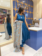 Kalamkari Silk Duppata: 358