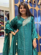 Parvati Mul Chanderi Dress: 316