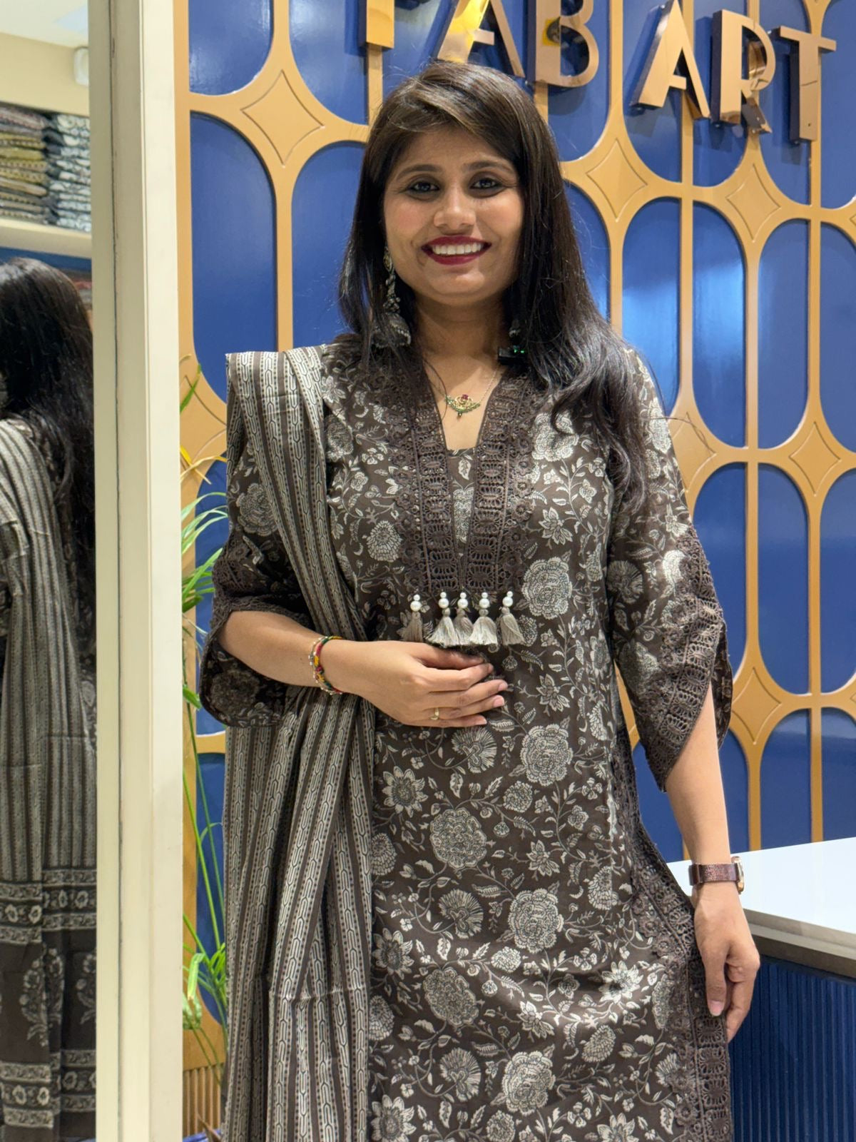 Jaipur Flower Duppta Dress :274