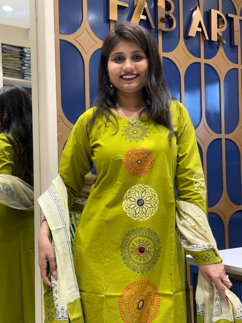 Gamti Block Print Suit: 236